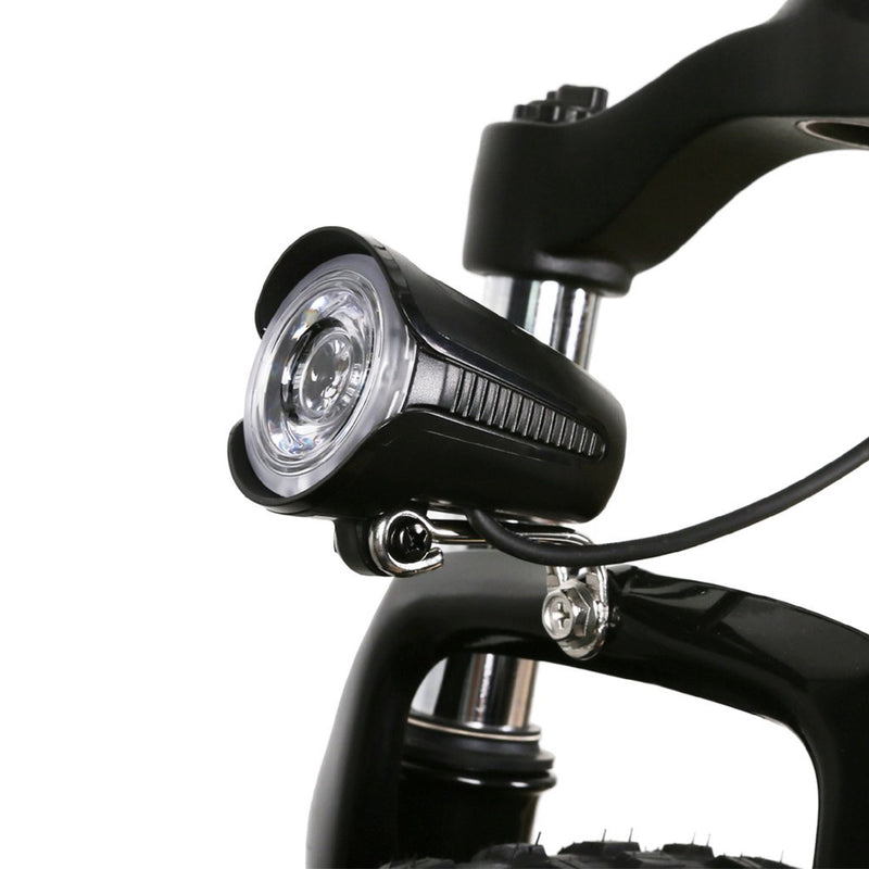 Electric Bike Nakto Folding Mini Cruiser Black Headlight