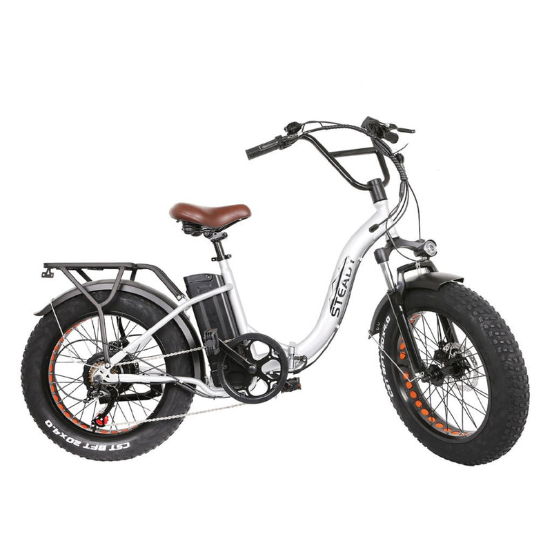 Electric Bike Nakto Ox Folding Silver Left