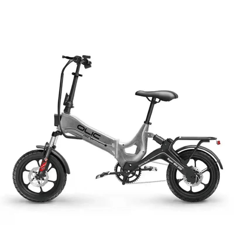 Electric Bike Olic Super Mini 500 Grey Left