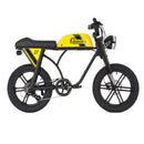 Electric Bike Outsider Black Frame Yellow Tank