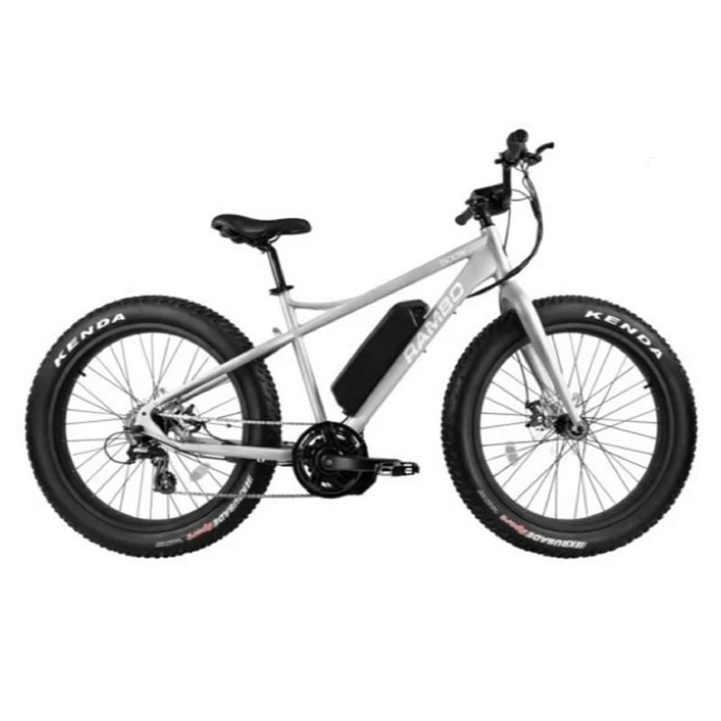 Electric Bike Rambo Cruiser Silver Main