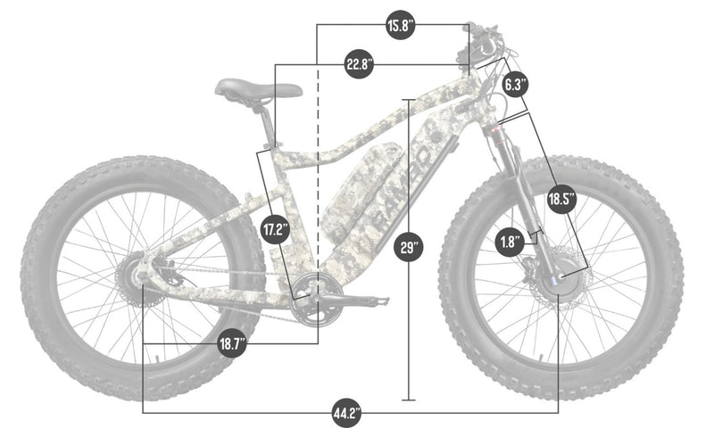 Electric Bike Rambo Megatron Dimensions