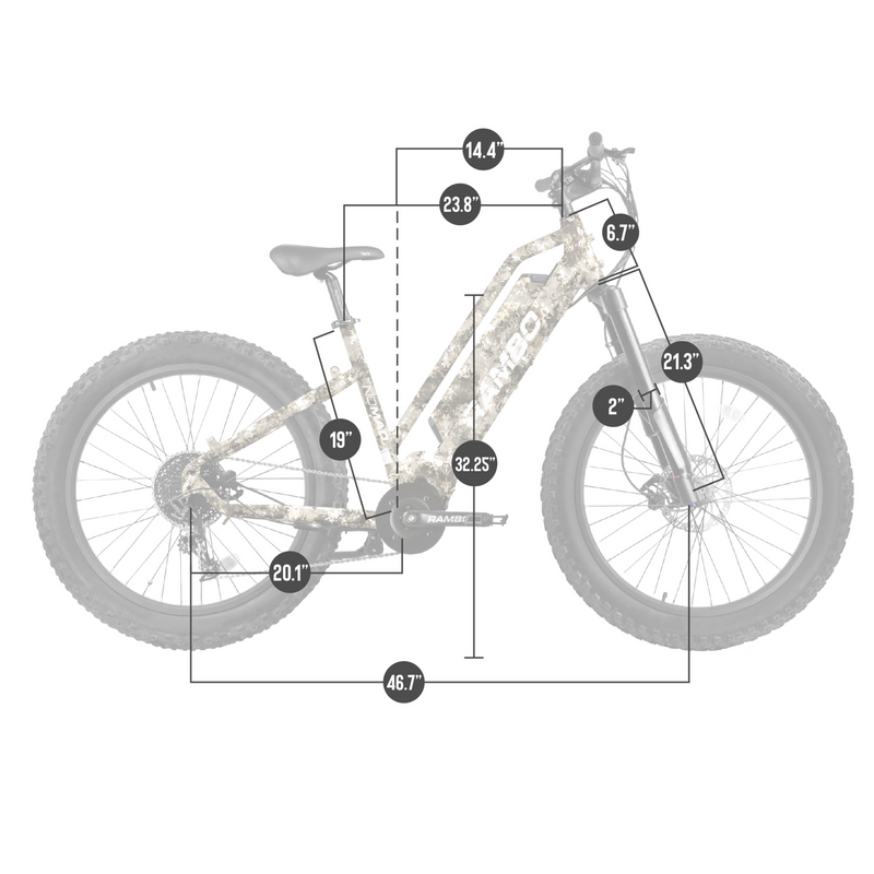 Electric Bike Rambo NomadST Dimensions