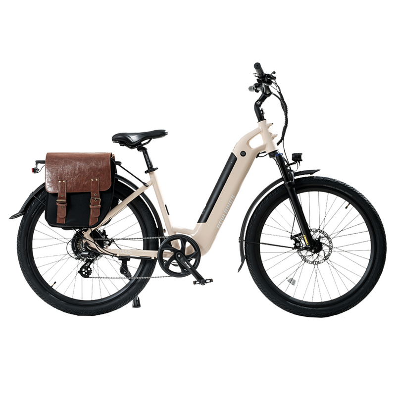 Electric Bike Revi Oasis Vanilla Right with Bag