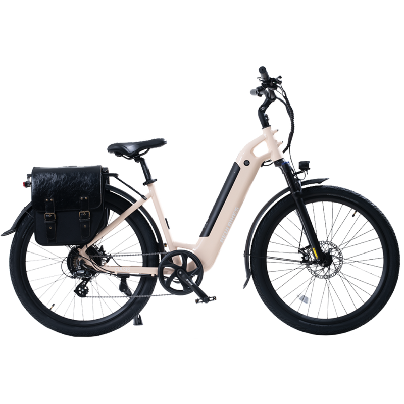 Electric Bike Revi Oasis Vanilla Right with Bag