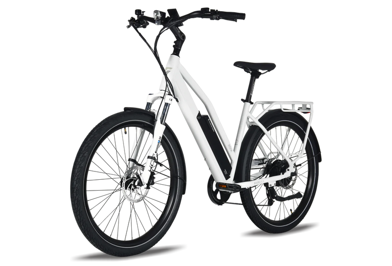 Electric Bike Surface 604 Rook White Left Front