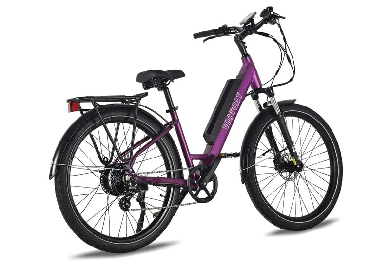 Electric Bike T4B Victory Purple Rear