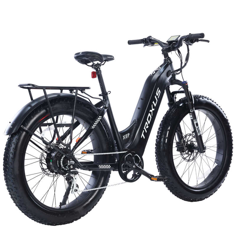 Electric Bike Troxus Explorer Step Thru Black Right Rear