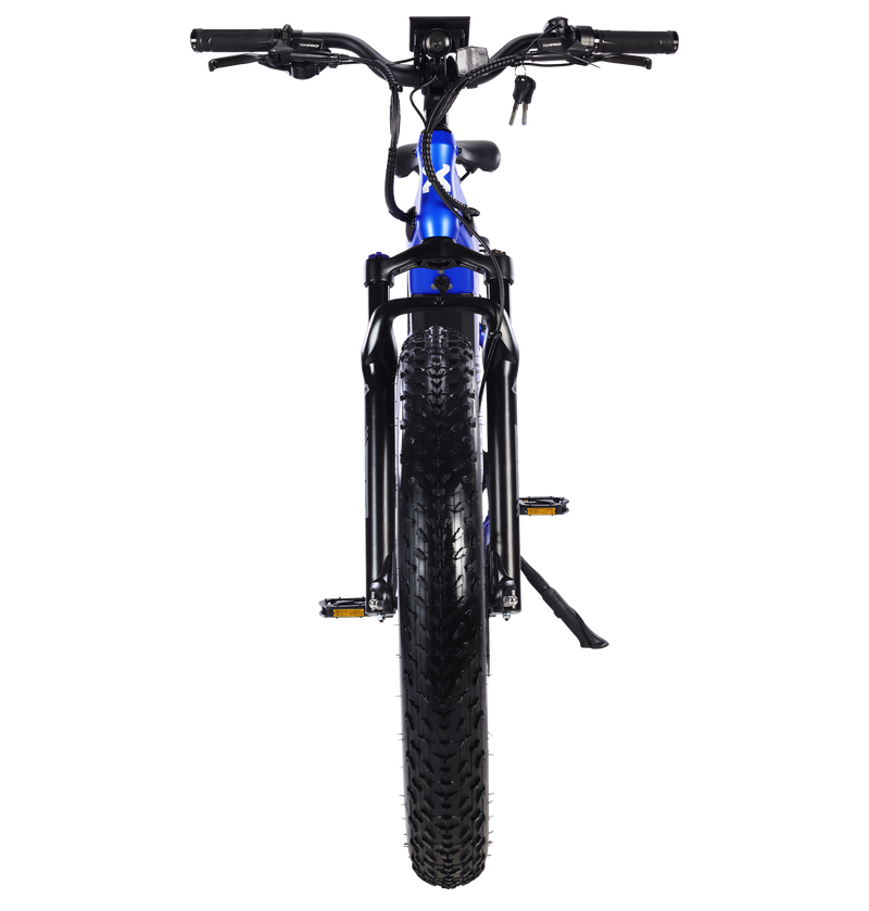 Electric Bike Troxus Explorer Step Over Blue Front