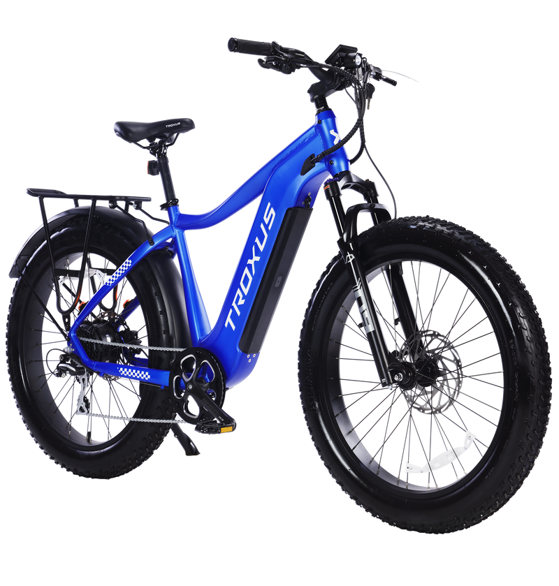 Electric Bike Troxus Explorer Step Over Blue Right Front