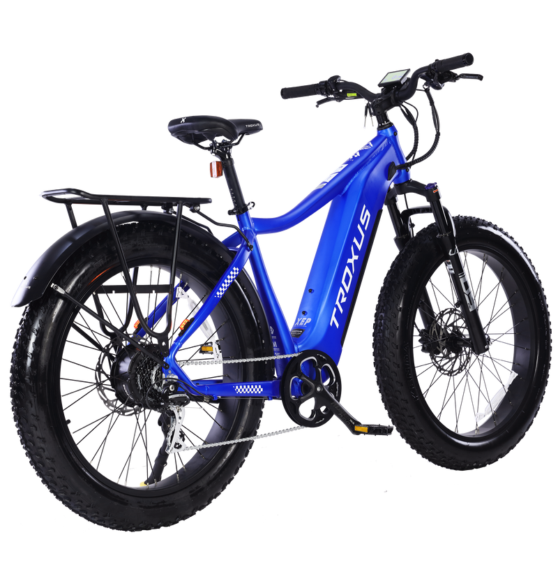 Electric Bike Troxus Explorer Step Over Blue Right Rear