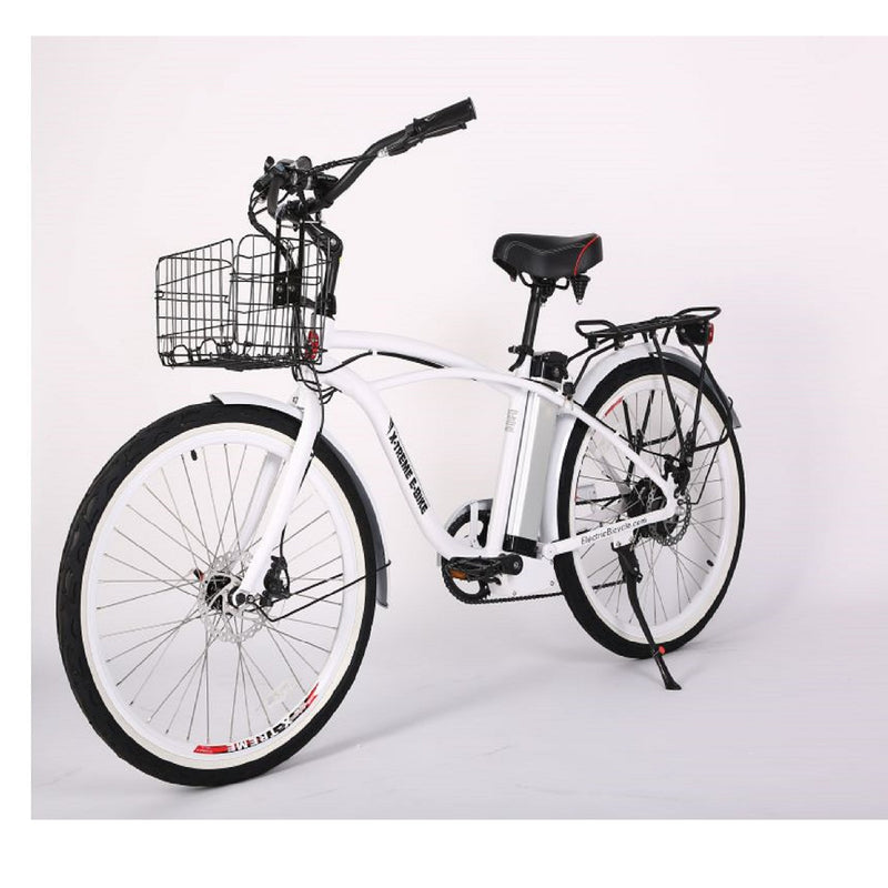 Electric Bike XTeme Newport Elite Metallic White Front