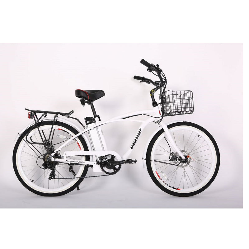 Electric Bike XTeme Newport Elite Metallic White Side