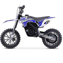 Electric Dirt Mini Bike MotoTec Gazelle Blue Left