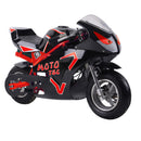 Electric Mini Bike MotoTec GT Red Right