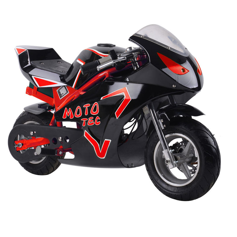 Electric Mini Bike MotoTec GT Red Right