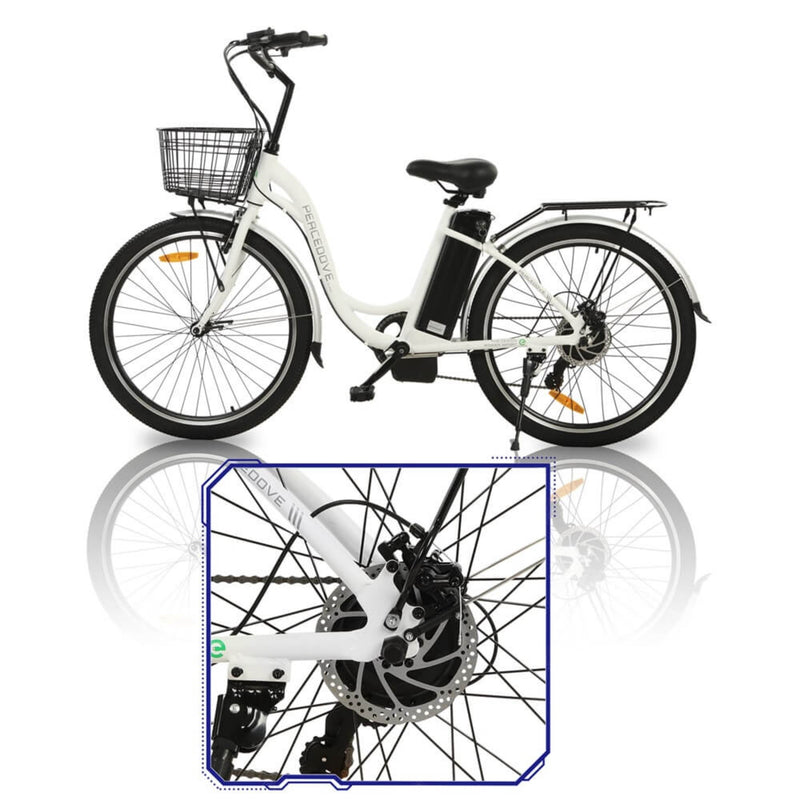 Electric Bike Ecotric Peacedove Brakes