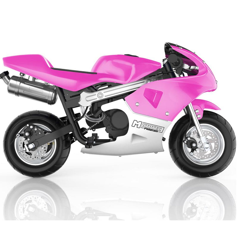 Gas Mini Bike MotoTec Phantom Pink Main