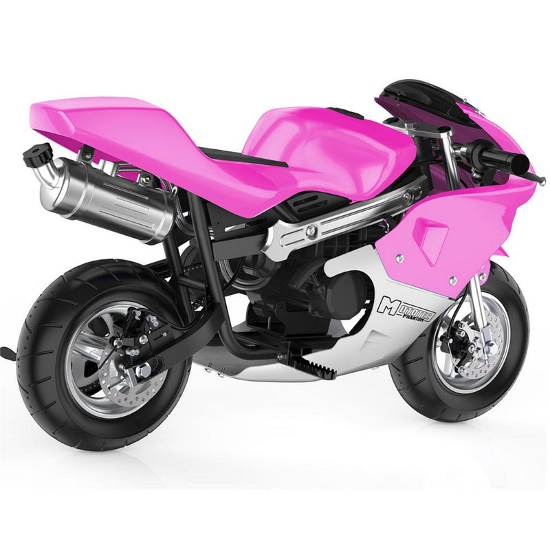 Gas Mini Bike MotoTec Phantom Pink Rear