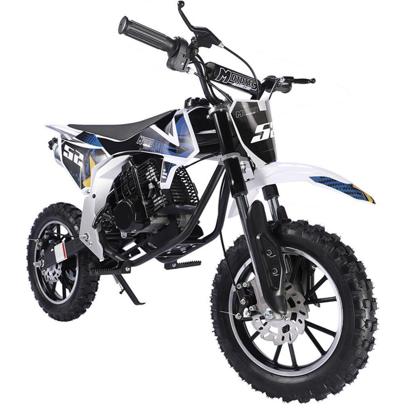 Gas Mini Dirt Bike MotoTec Warrior Black Front