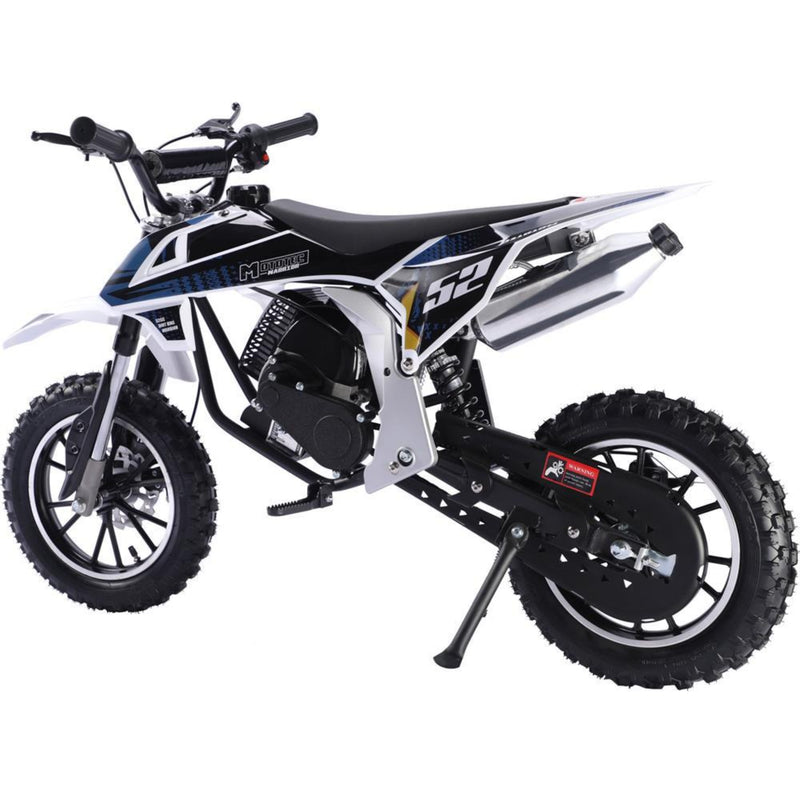 Gas Mini Dirt Bike MotoTec Warrior Black Rear