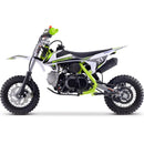 Gas Mini Dirt Bike MotoTec X1 Green Left
