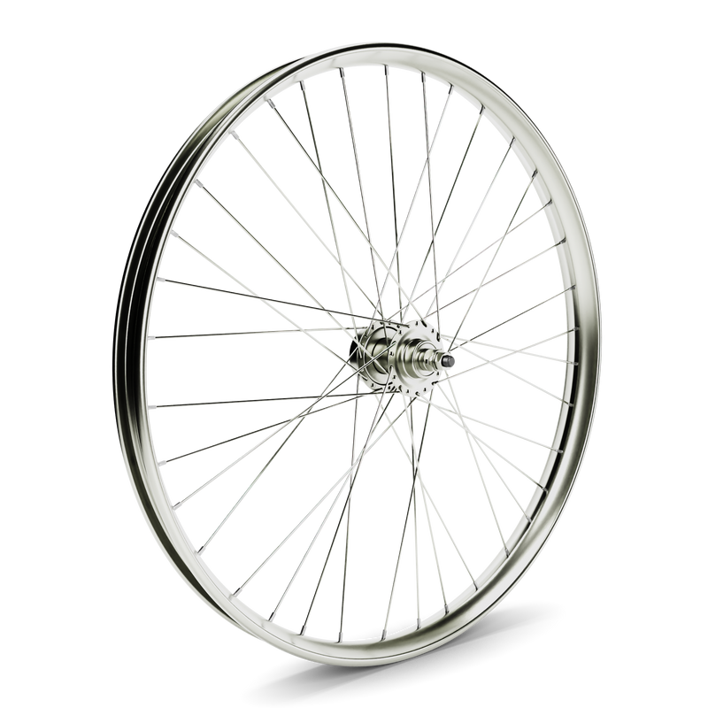 Bicycle Wheel BBR Tuning Spoke On Silver Rim