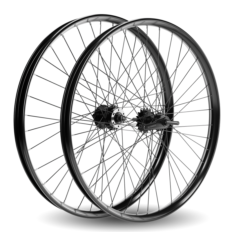 HD Wheels Black Front Coaster Disc Brake Ready Bundle