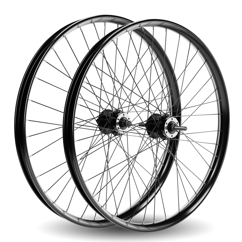 HD Wheels Black Front Free Disc Brake Ready Bundle