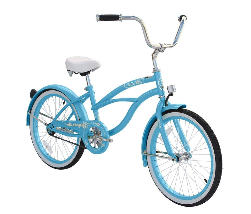 20'' Micargi Womens Jetta baby blue - front of bicycle