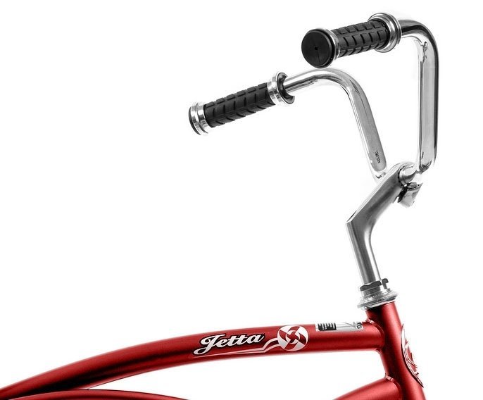 20'' Micargi Mens Jetta red - side of bicycle