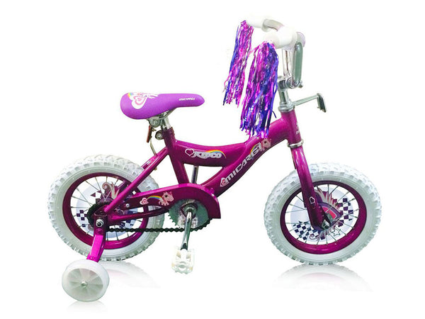 12'' Micargi Girls Kidco - pink - side of bicycle