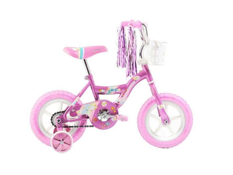 12'' Micargi Girls MBR12Y - pink - side of bicycle
