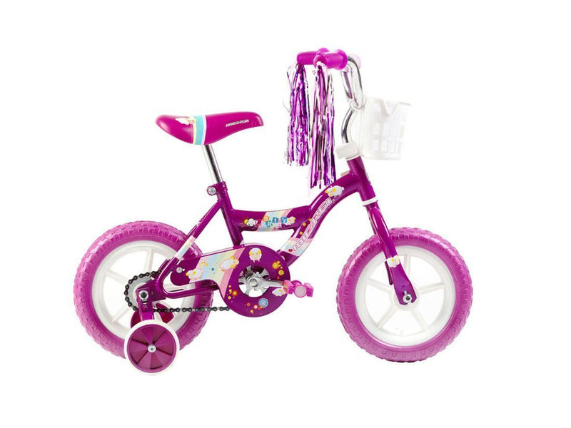 12'' Micargi Girls MBR12Y - pink - side of bicycle