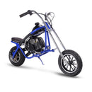 Mini Bike MotoTec Chopper Blue Front