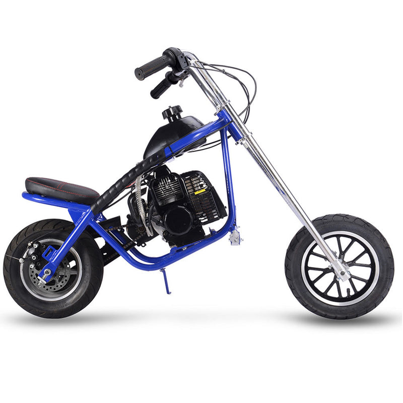 Mini Bike MotoTec Chopper Blue Main