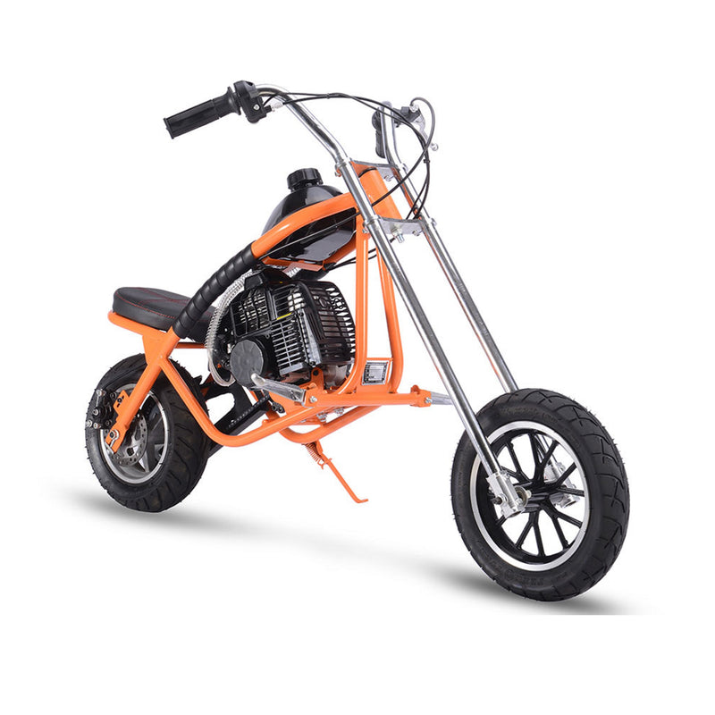 Mini Bike MotoTec Chopper Orange  Front