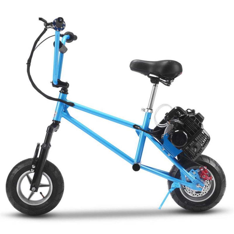 Mini Bike MotoTec V2 Blue Left