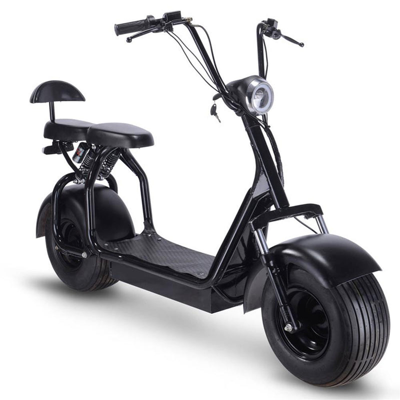 Mini Electric Bike Mototec Knockout 1000W Black Right Front