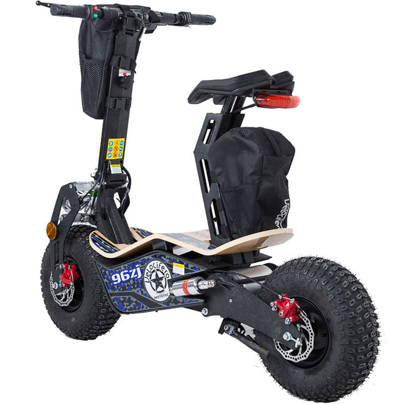 Mini Electric Bike Mototec Mad 1600W Blue Left Rear