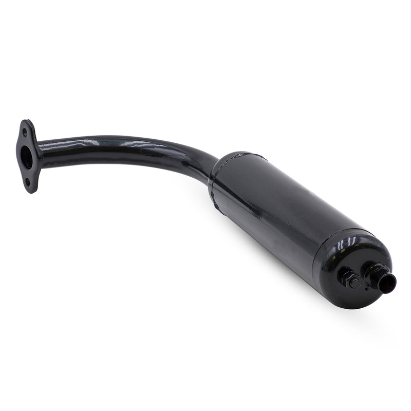 2 Stroke Exhaust Black - Front Profile