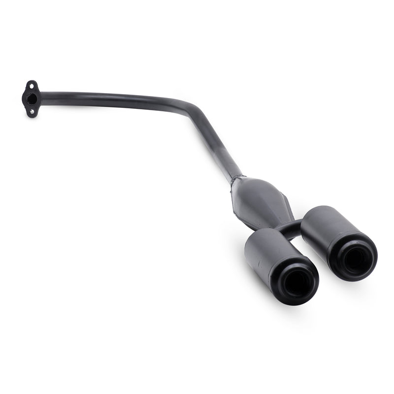 BBR Tuning Dual Ended Torquer Up Exhaust Pipe Muffler - Front 