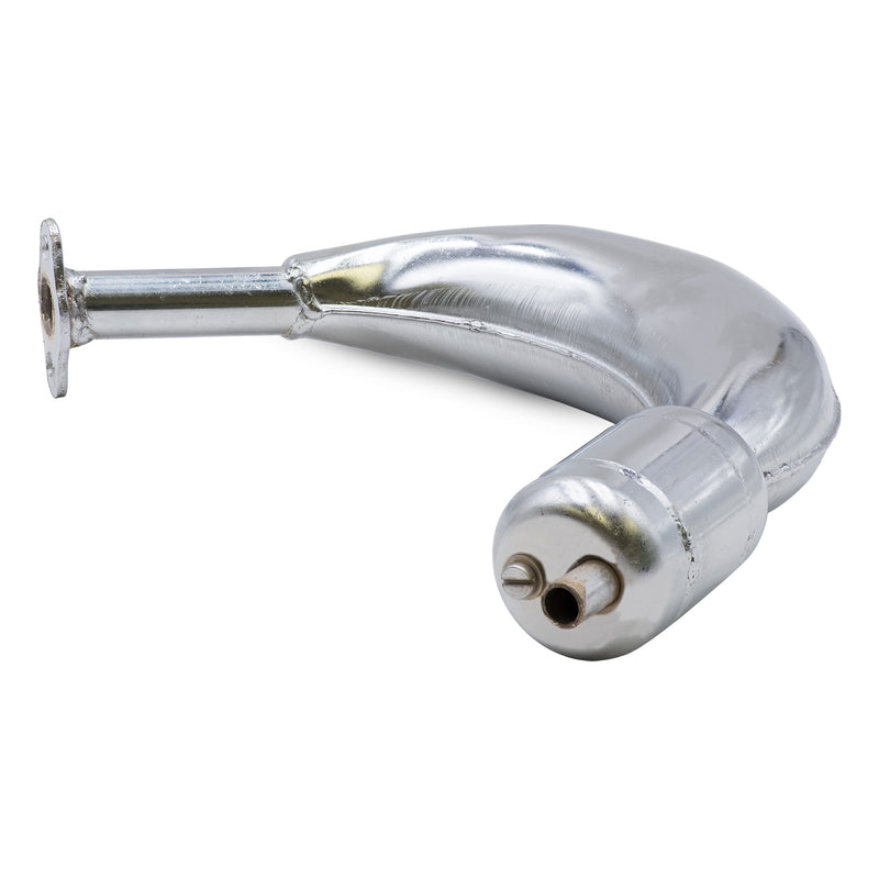 Expansion Chamber with Muffler - Chrome - Front Profile