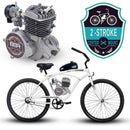 2-Stroke Motorized Bicycle 26 Inch Micargi Men's Touch Beach Cruiser - Main