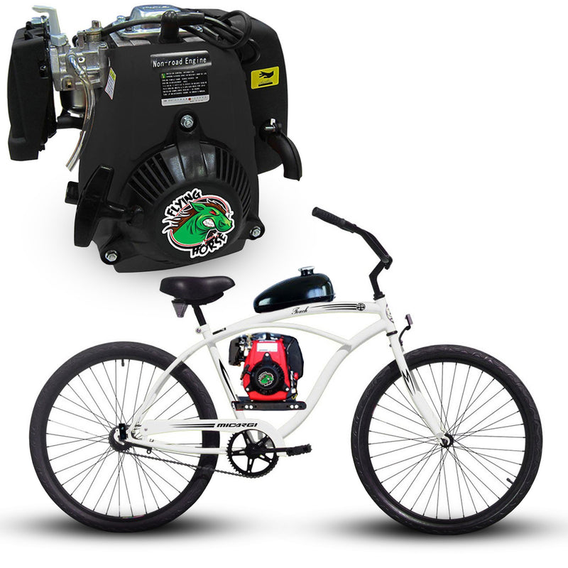 Motorized Bicycle Micargi Touch 4-Stroke Engine Kit White Main