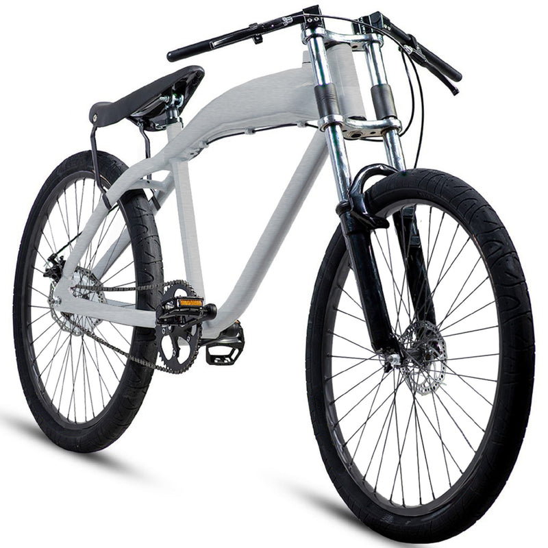BBR Tuning F-ZERO Motor-Ready Motorized Bicycle - Brushed Aluminum