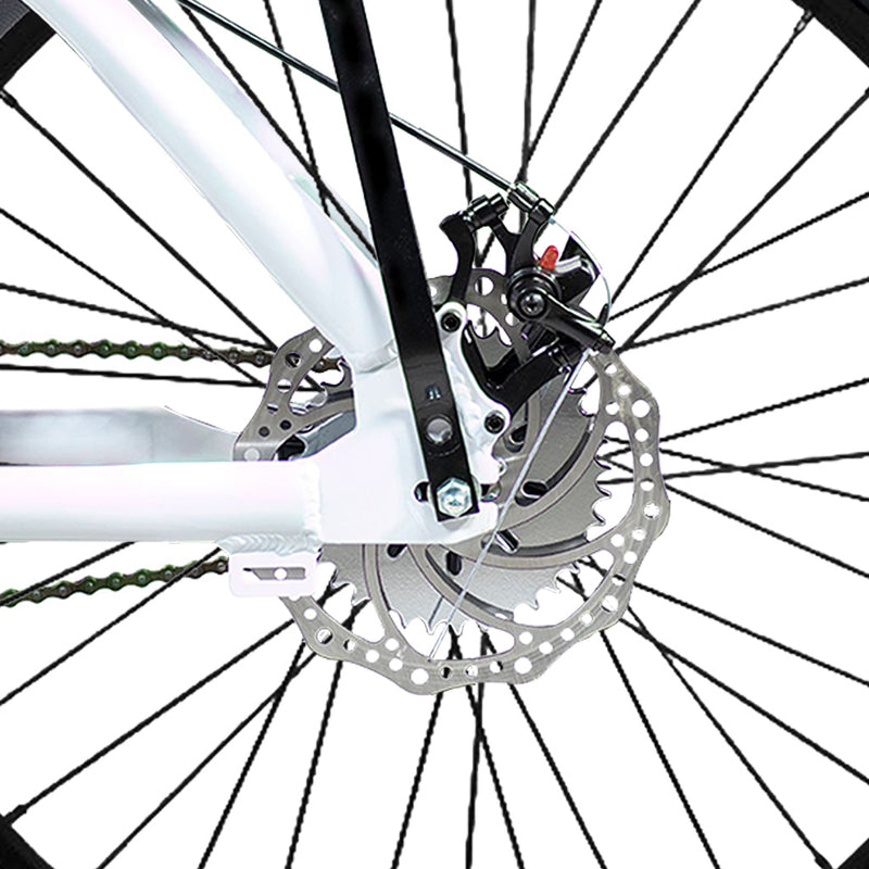 BBR Tuning Motorized Bicycle White - Rear Disc Brake