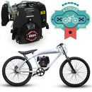 F-Zero Motorized Bike + 4 Stroke Chain Drive - F-Zero White