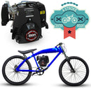 F-Zero Motorized Bike + 4 Stroke Chain Drive - F-Zero Blue