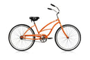 26'' Micargi Women's Pantera Beach Cruiser - orange - side of bicycle